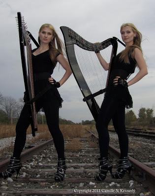 Camille y Kennerly Kitt: The Harp Twins: Metal con arpas y mas