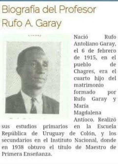 Al Prof. Rufó A. Garay la Patria Agradecido