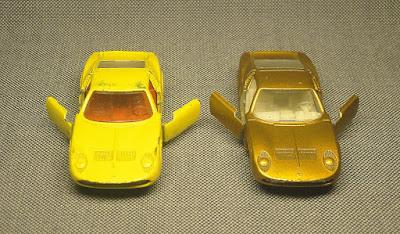 Lamborghini Miura de Matchbox comparado