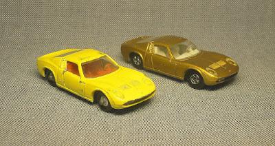 Lamborghini Miura de Matchbox comparado