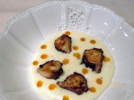 Parmentier con pulpo a la plancha y aceite de pimentón by Antonio Arrabal