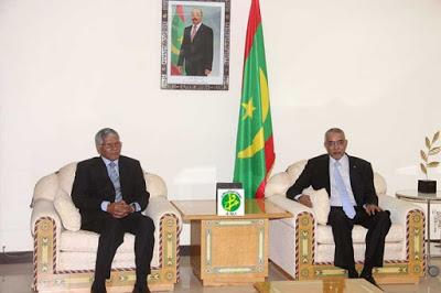 Abdelkader Taleb Omar es recibido por el Primer Ministro mauritano