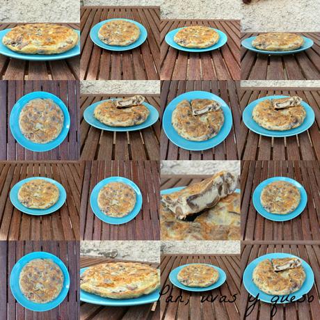 Tortilla de champiñones (tradicional o Thermomix)