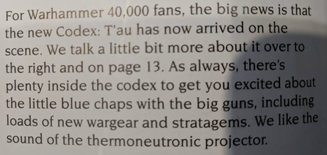 Filtrados precios y lanzamientos de los T'au (Marzo)