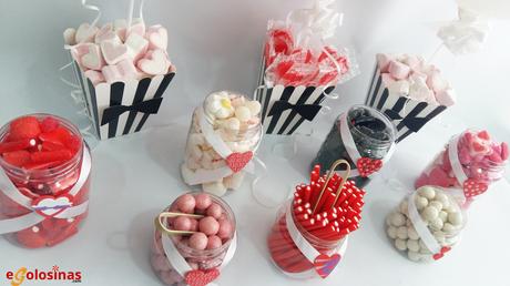 Candy Bar Boda corazón rojo fácil de montar Candy Bar Boda corazón rojo fácil de montar