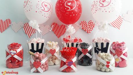 Candy Bar Boda corazón rojo fácil de montar Candy Bar Boda corazón rojo fácil de montar