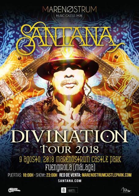Carlos Santana actuará en Fuengirola el 9 de agosto