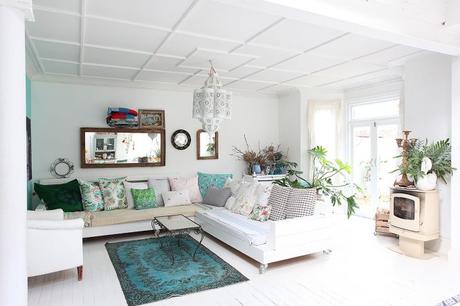 vivienda londres estilo rústico nórdico estilo boho decoración interiores decoración en blanco decoración colores country style decor casa de campo bohemian house 