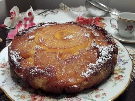 tarta-invertida-de-piña-y-mango, pineapple-mango-upside-down-cake