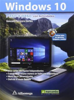 Portada de Windows 10 paso a paso con actividades