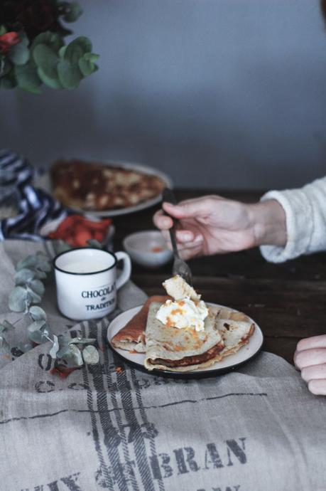 Crepes de avena saludables