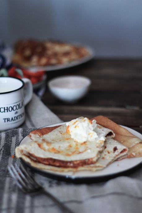 Crepes de avena saludables