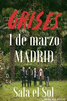 Concierto Grises en Sala El Sol