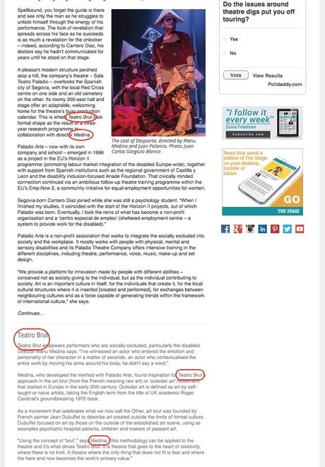 El teatro BRUT en el Reino Unido por manu medina