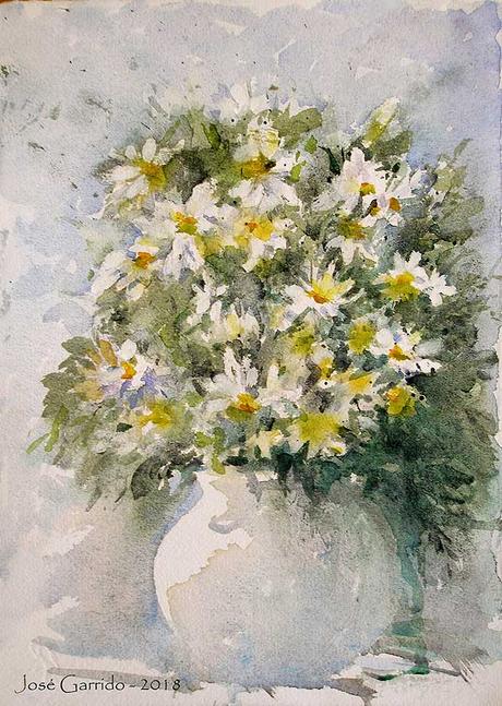 Acuarelas febrero 2018 - 8 años del blog
