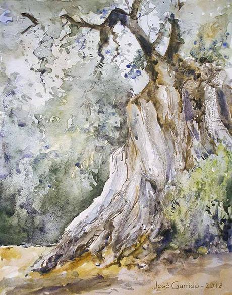 Acuarelas febrero 2018 - 8 años del blog