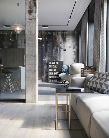 Proyecto 3D para un loft industrial Proyecto 3D para un loft industrial