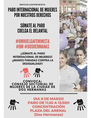 El Consejo Sectorial de Muejres de Dos Hermanas se suma al paro internacional de mujeres