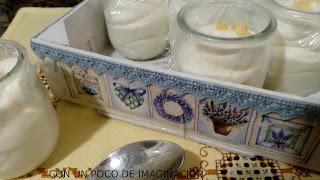 DECOUPAGE ,RECICLAJE Y POSTRE ......