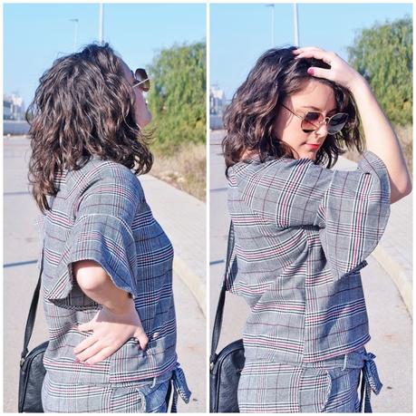 Cómo llevar un conjunto de estampado principe de gales