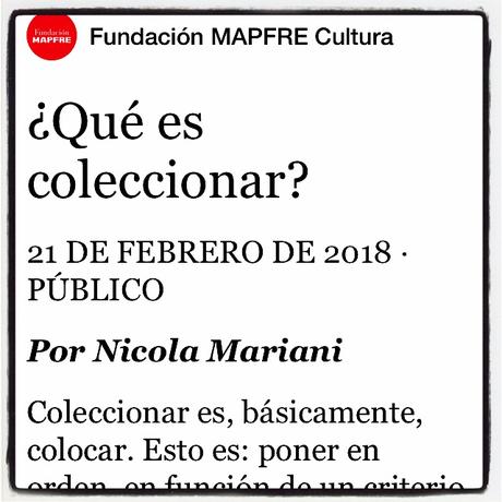 ¿Qué es coleccionar? ¿Qué es coleccionar?