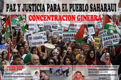 Concentración en Ginebra por los DD.HH. en el Sahara Occidental