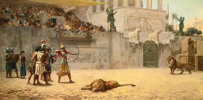 Un espectáculo de venationes, con un arquero tan diestro como el emperador gladiador Cómodo