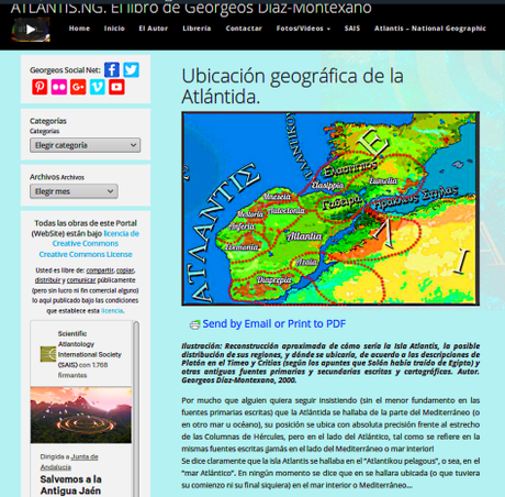 Ubicación geográfica de la Atlántida.