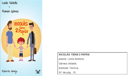 Libros para leer: Nicolás tiene dos papás - Lesli Nicholls,Ramón Gómez