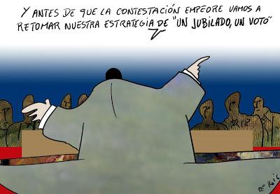 Jubilados y pensionistas españoles contra el Gobierno del PP.