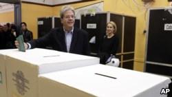 El primer ministro italiano, Paolo Gentiloni, emitirá su voto en Roma el 4 de marzo de 2018.