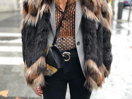 fur coat y blazer vichy fur coat y blazer vichy
