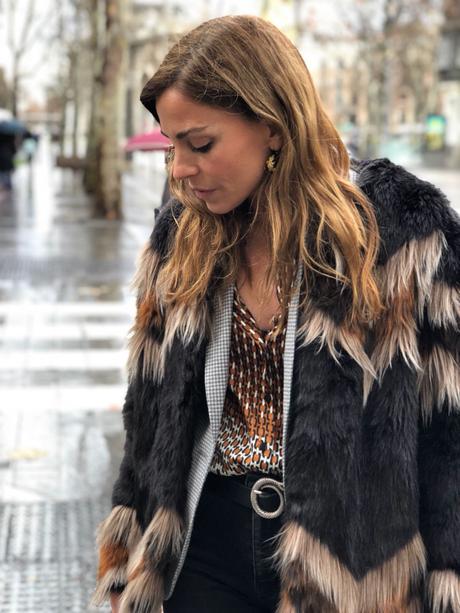 fur coat y blazer vichy fur coat y blazer vichy