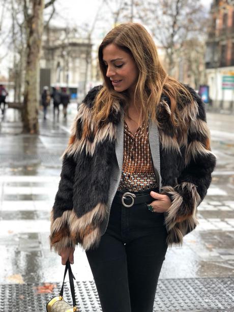 fur coat y blazer vichy fur coat y blazer vichy