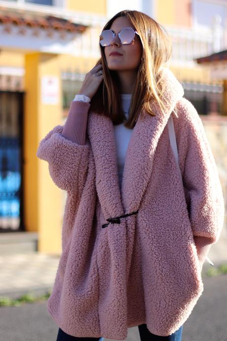 Pink Teddy Coat