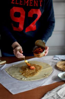 Trenza de pollo y queso de cabra , ideas para cenar Trenza de pollo y queso de cabra , ideas para cenar