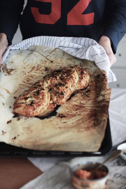 Trenza de pollo y queso de cabra , ideas para cenar Trenza de pollo y queso de cabra , ideas para cenar