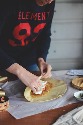 Trenza de pollo y queso de cabra , ideas para cenar Trenza de pollo y queso de cabra , ideas para cenar