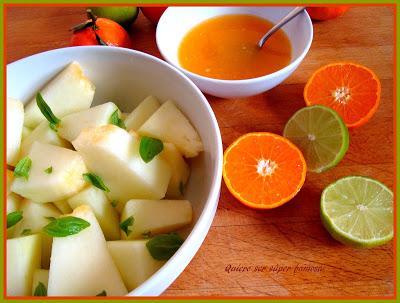 Ensalada de melón con jamón Ensalada de melón con jamón