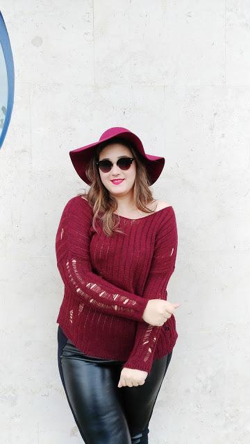 Leggins polipiel + Jersey rotos ~ Plus size Fashion