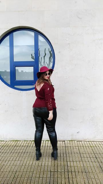 Leggins polipiel + Jersey rotos ~ Plus size Fashion