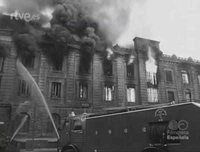 El incendio de la fábrica de harinas La Magdalena