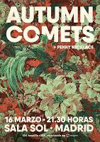 Concierto de Autumn Comets y Penny Necklace en Sala El Sol