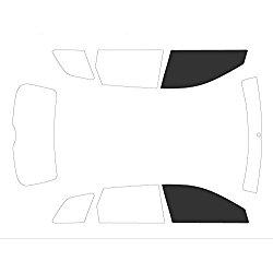 Variance Auto - Juego de láminas tintadas para lunas de coche, color negro, Negro 05