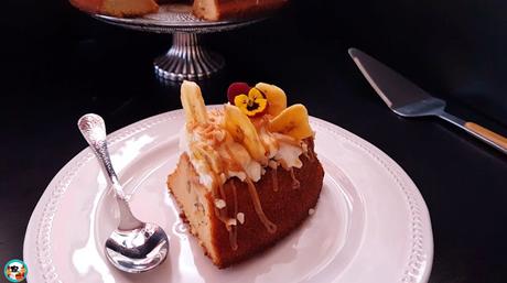 Bundt cake de plátano y caramelo