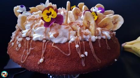 Bundt cake de plátano y caramelo