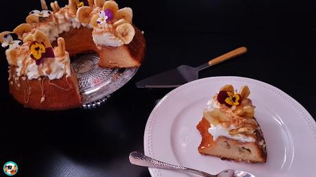 Bundt cake de plátano y caramelo