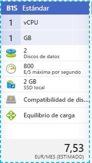 Crear máquina virtual Azure