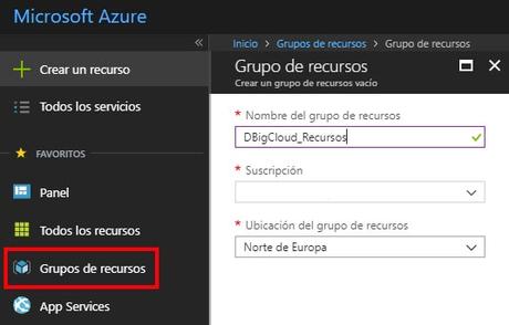 Cómo crear una máquina virtual en Azure Grupo de Recursos Azure