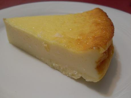 Pastel de queso sin lactosa